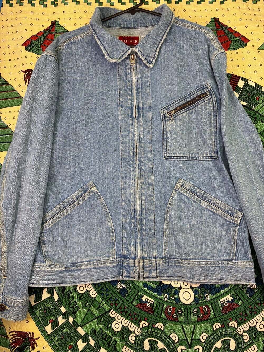 Vintage Tommy Hilfiger Red Label Denim Zip-Up Jacket